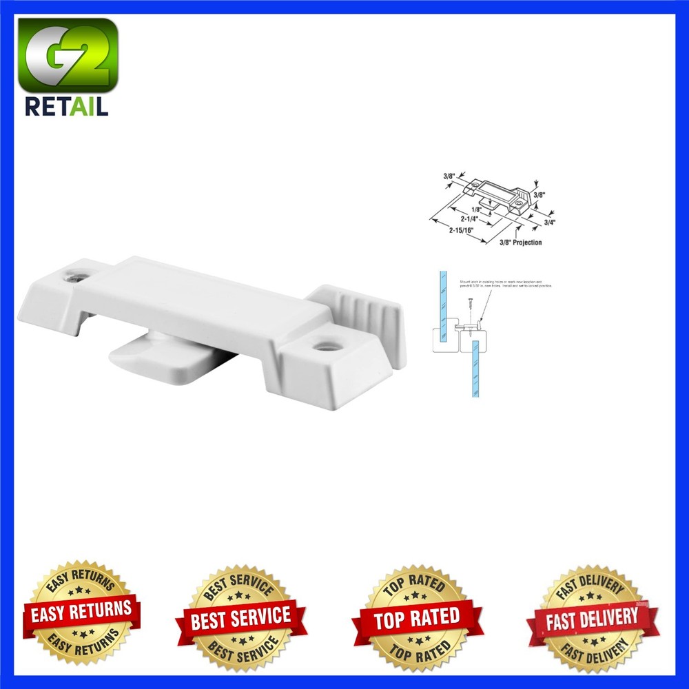 2-1/4” Mounting Sash Lock for Vertical & Horizontal Windows - Easy Installation