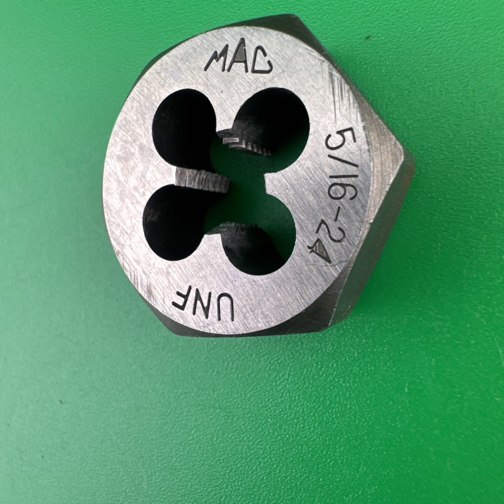 Mac Tools 6529DIA SAE Hexagonal Die 5/16"-24 NF - 1" Shank