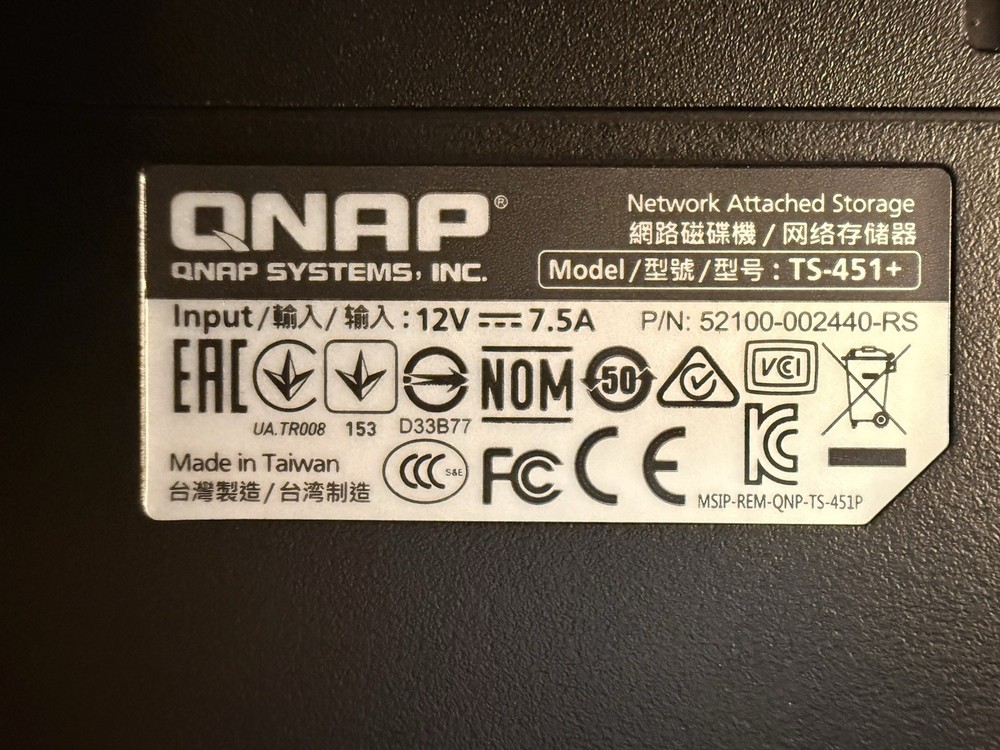 QNAP TS-451+ 4 Drive NAS TESTED WORKING - Diskless