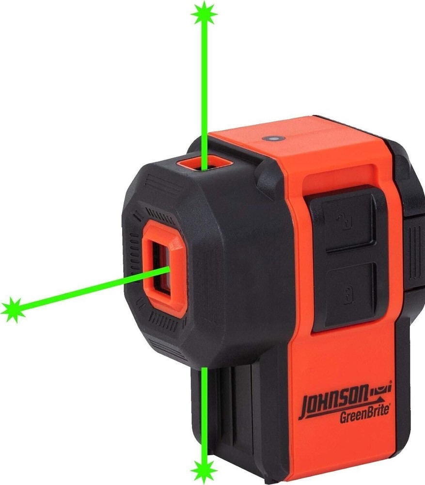 Johnson Level & Tool 40-6641 Self-Leveling 3 Dot Laser Kit w/ GreenBrite