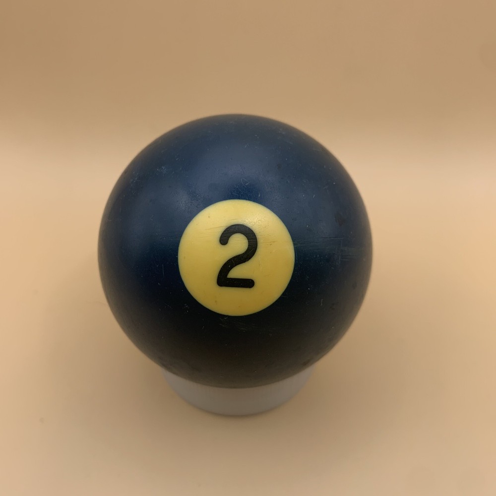 Vintage Replacement Pool Ball Billiards Blue Solid #2 Ball 2 1/4" Diameter