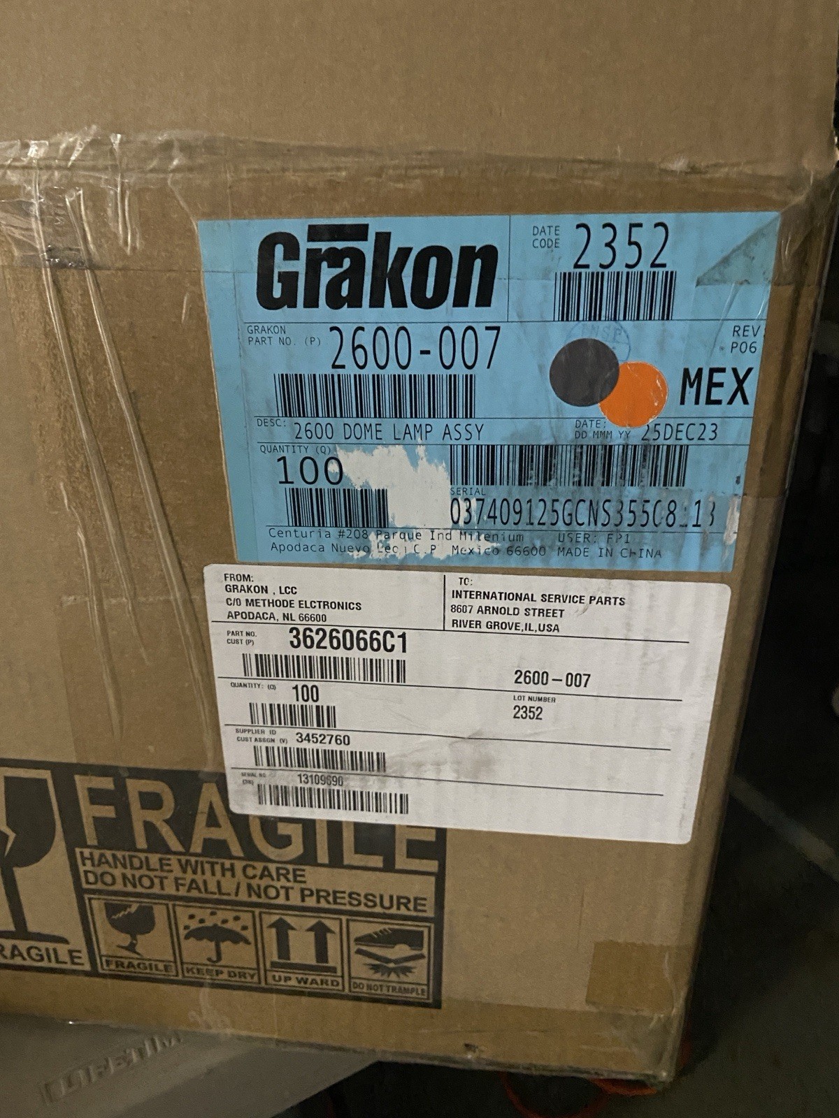 3626066C1 INTERNATIONAL DURASTAR DOME light MED NEUTRAL FASTER-FREE SHIPPING