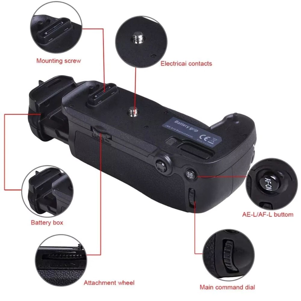 Durable ABS MB-D16 Vertical Battery Handle Grip Camera Accessory For Nikon D750