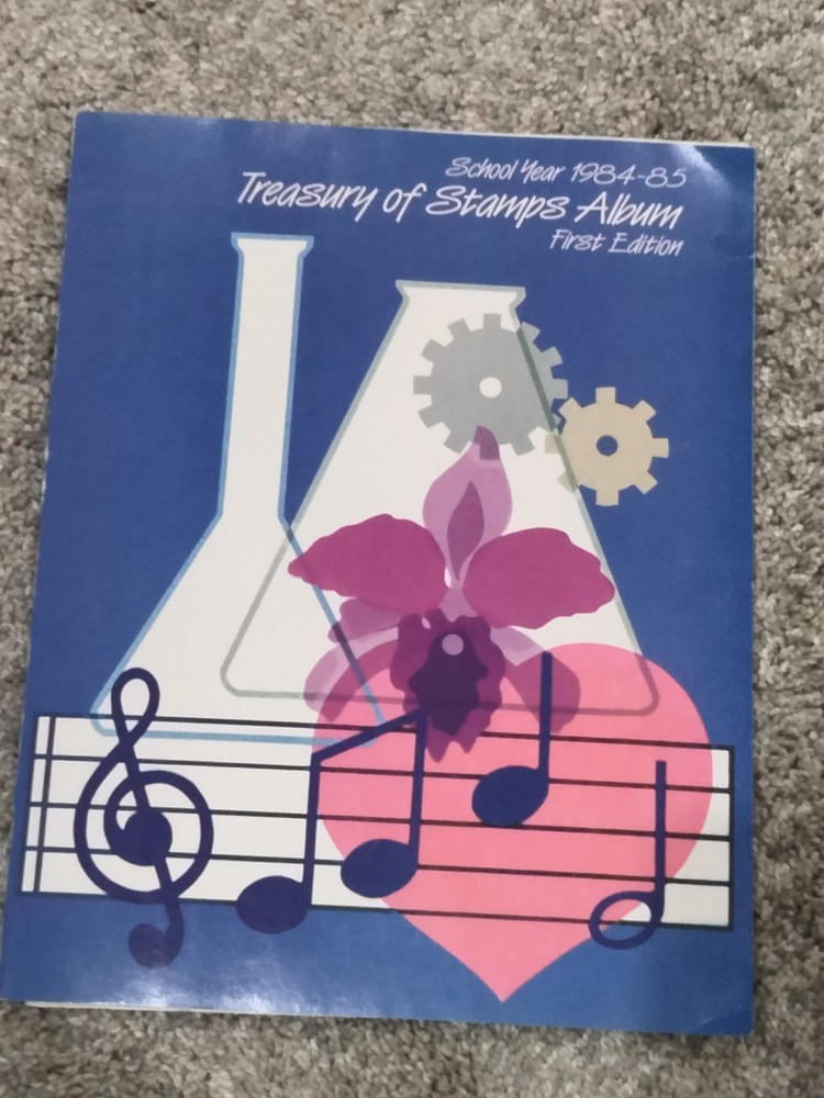 School Year 1984-1985 Treasury of Stamps Album USPS First Edition