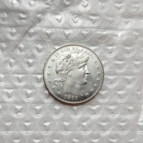 Lot of 4 Barber Silver Half Dollar Coins Mixed Dates AU/BU Coins-US