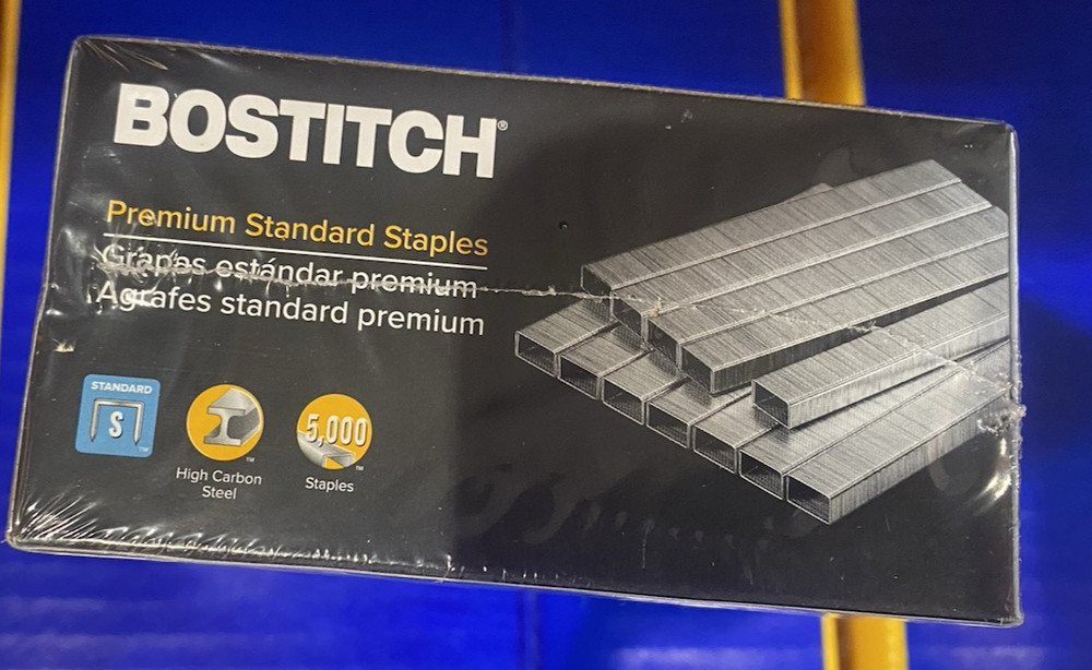 BOSTITCH 25000 Premium Staples Standard Chisel Point, 210 Staples Per Strip