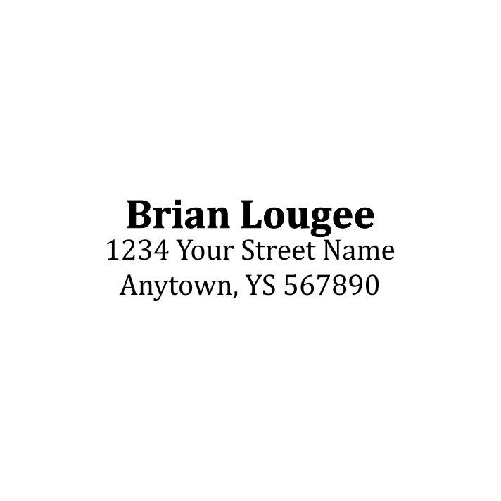 Personalized Return Address - custom stamps - 2 3/8" x 7/8" - 904 Stamps