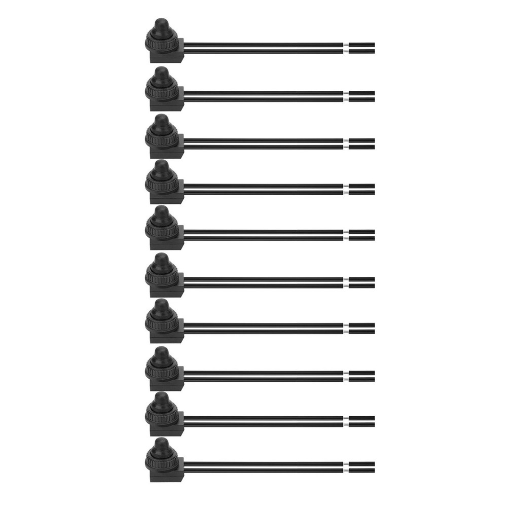 10 Pieces IP67 Waterproof Switch 4.5" Cord for Push Button Motorcycle Accessory