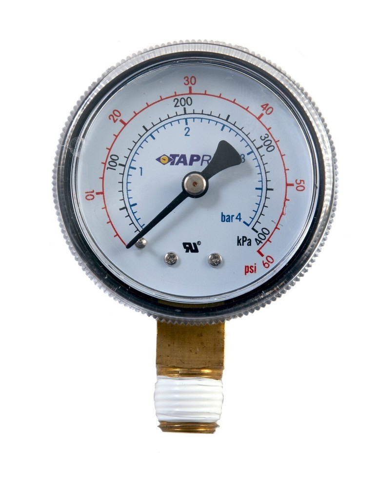 CO2 High Performance Regulator Replacement Gauge Taprite  0-60 PSI Right Hand