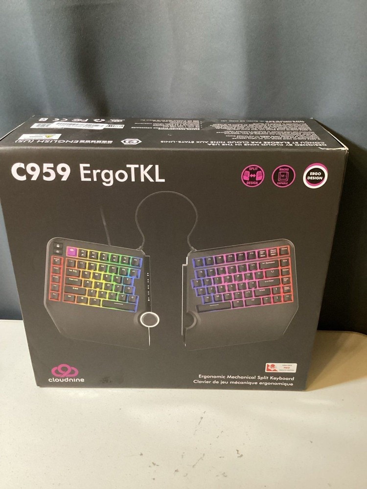 Cloud Nine ErgoTKL Ergonomic Split Mechanical Keyboard