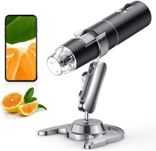 Wireless Digital Microscope, Skybasic 50X-1000X Magnification WiFi Black