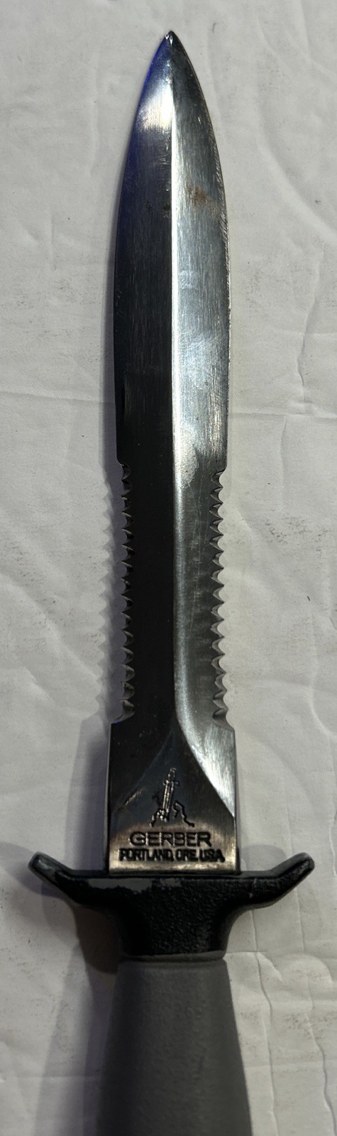 Gerber MK II Fighting Knife Dagger W/Sheath 1977 Mfg. Nice Condition