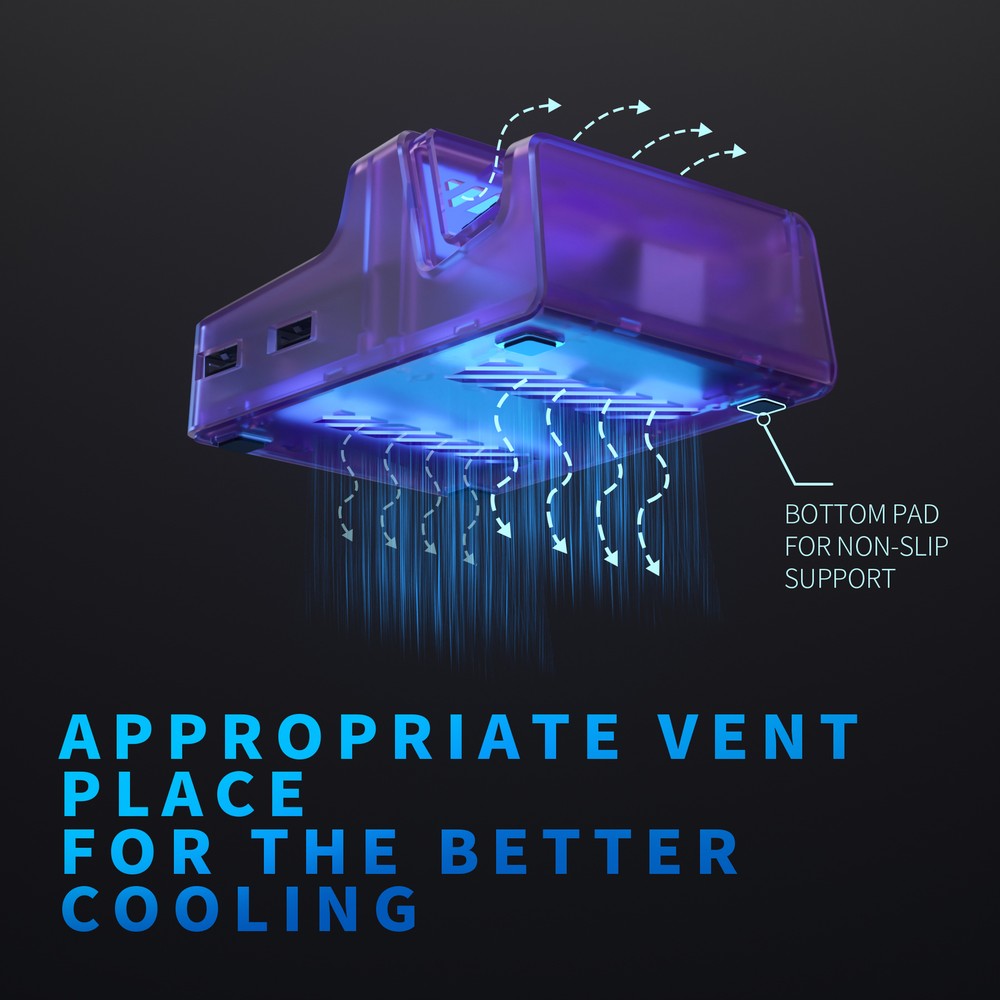 Replacement 7 Color 50 Effects RGB LED Shell Kit for Nintendo Switch OLED Dock