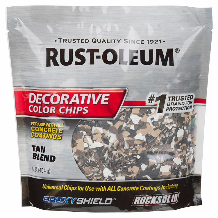Rust-Oleum 312447 Decorative Color Chips Tan Blend 1LB