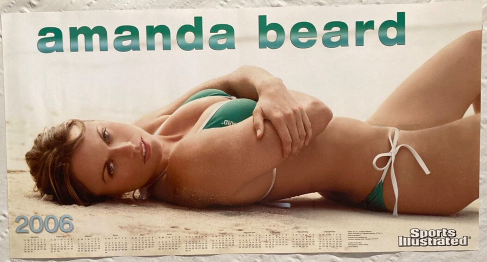 Amanda Beard Poster Sports Illustrated Swimsuit Sexy Girl Pinup 15 x 28 Glossy