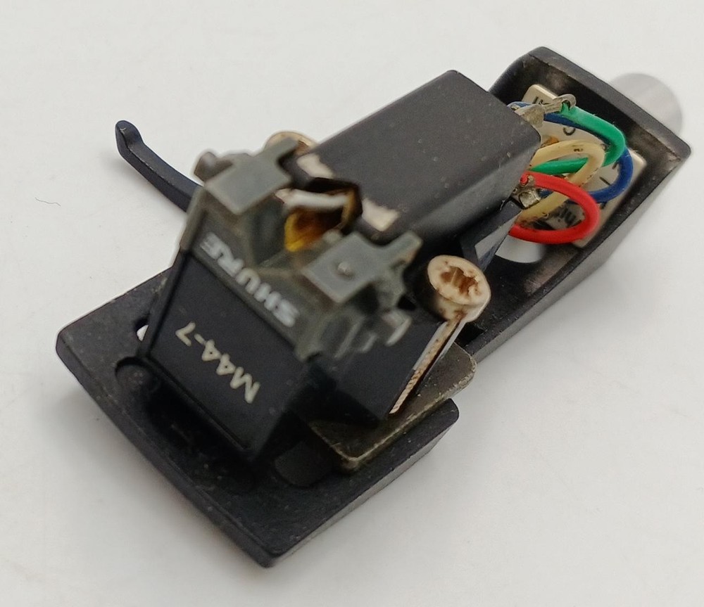 Shure M44-7 Cartridge with Technics Headshell DJ Turntable Good Condition