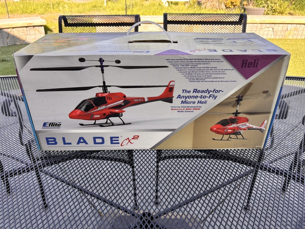 E-FLITE Blade CX2 R/C Remote Control Helicopter  *TESTED*