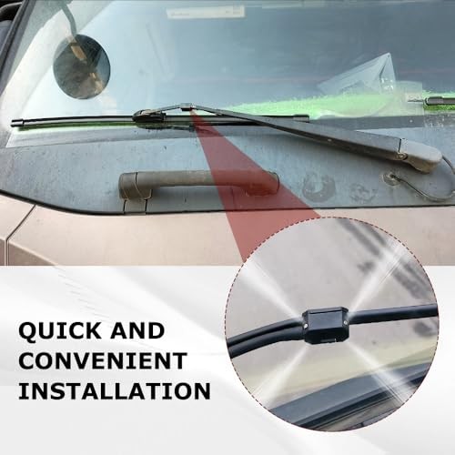 2 PCS Front Windshield Washer Nozzles, Windshield Nozzle Replacement, 4 Holes