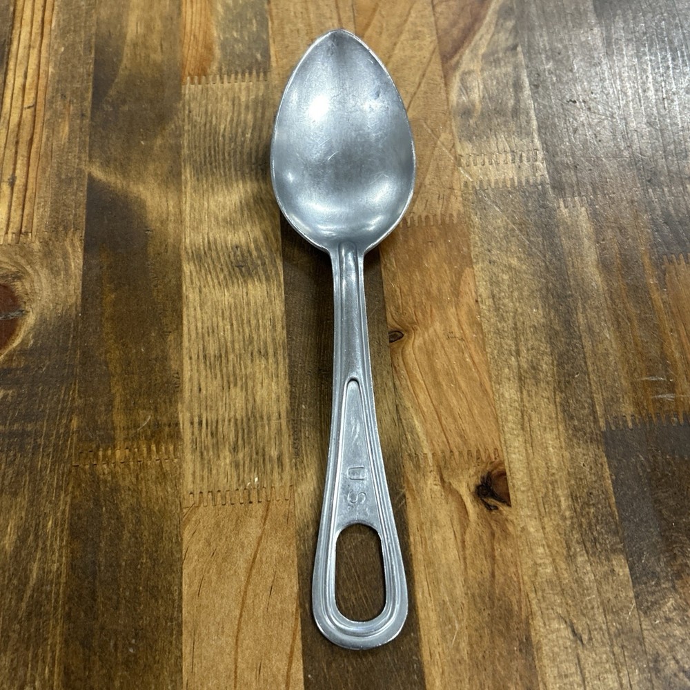 Original WWII IS Army Mess Kit Silco Stainless Spoon Utensil