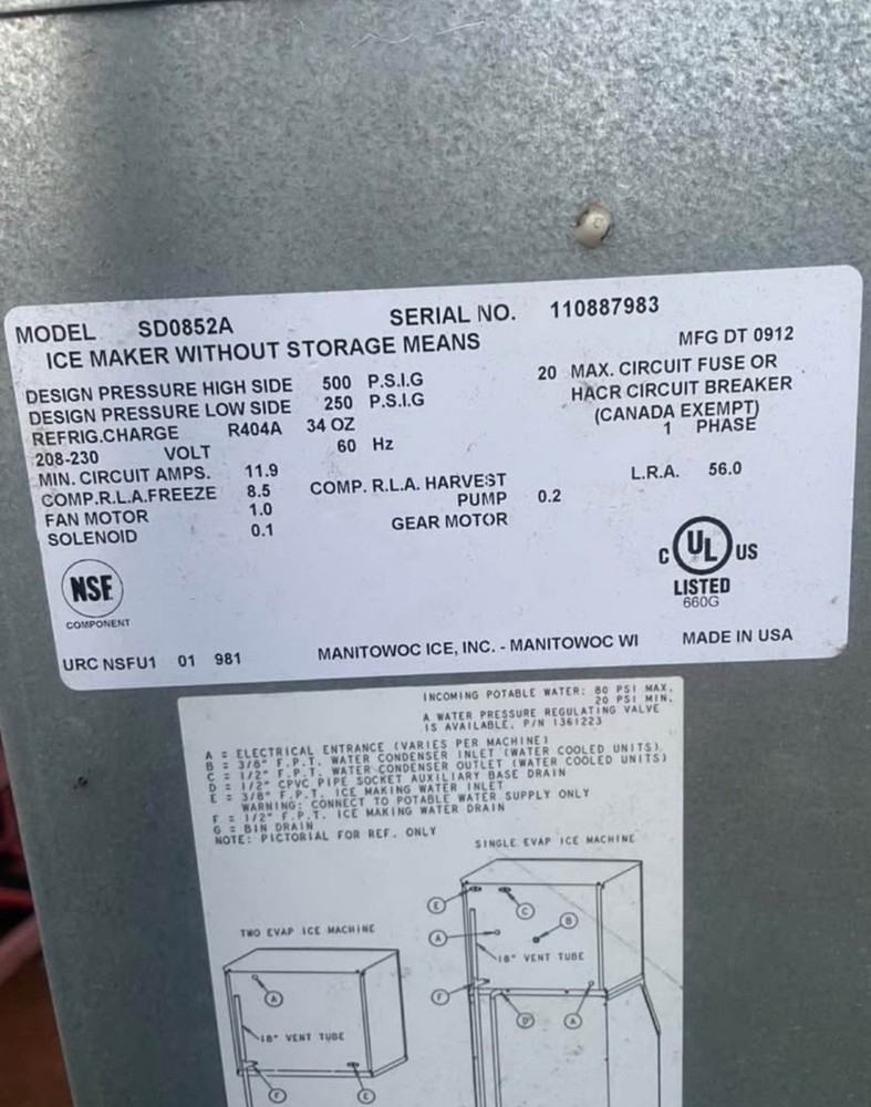 manitowoc ice machine