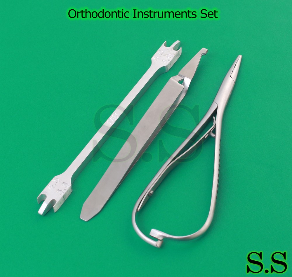 Orthodontic Instruments Bracket Height Gauge Bracket Holding Tweezers Mathieu