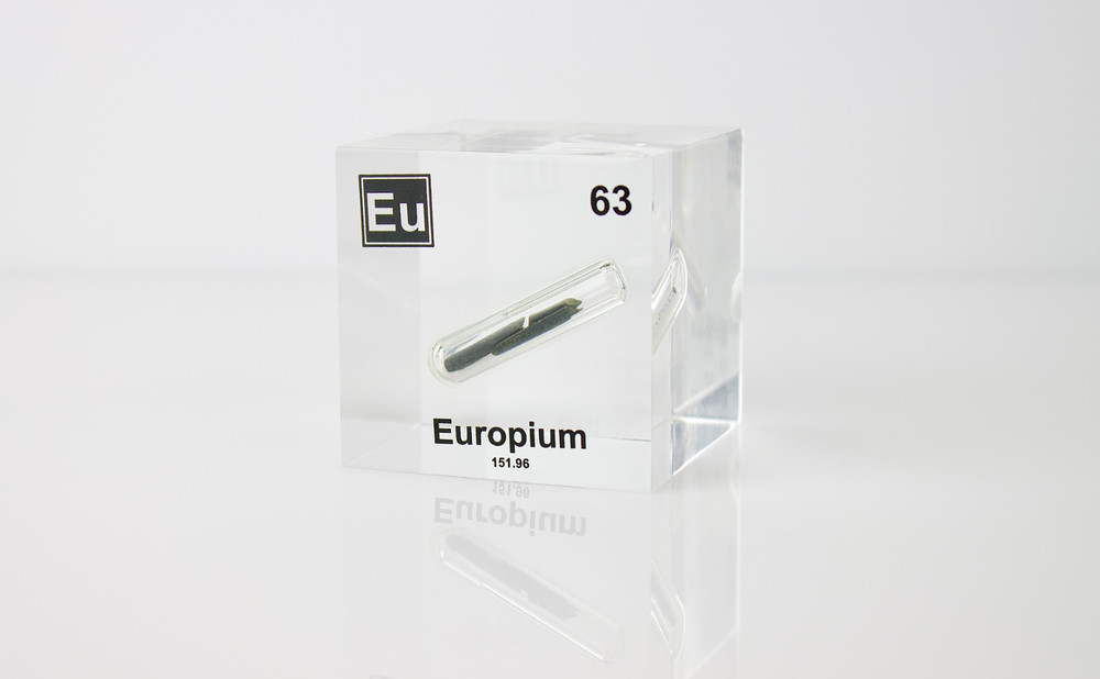 Europium Element Cube
