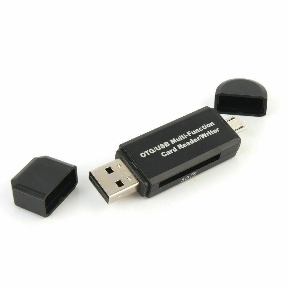 Micro USB OTG to USB 2.0 Adapter SD/Micro SD Card Reader With Standard USB Male