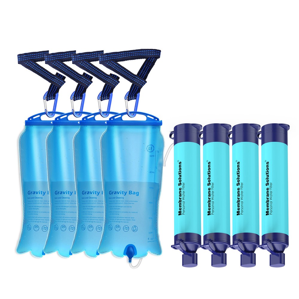 Gravity Water Filter System 3L|Personal Water Filter Straw|F Camping,Backpacking