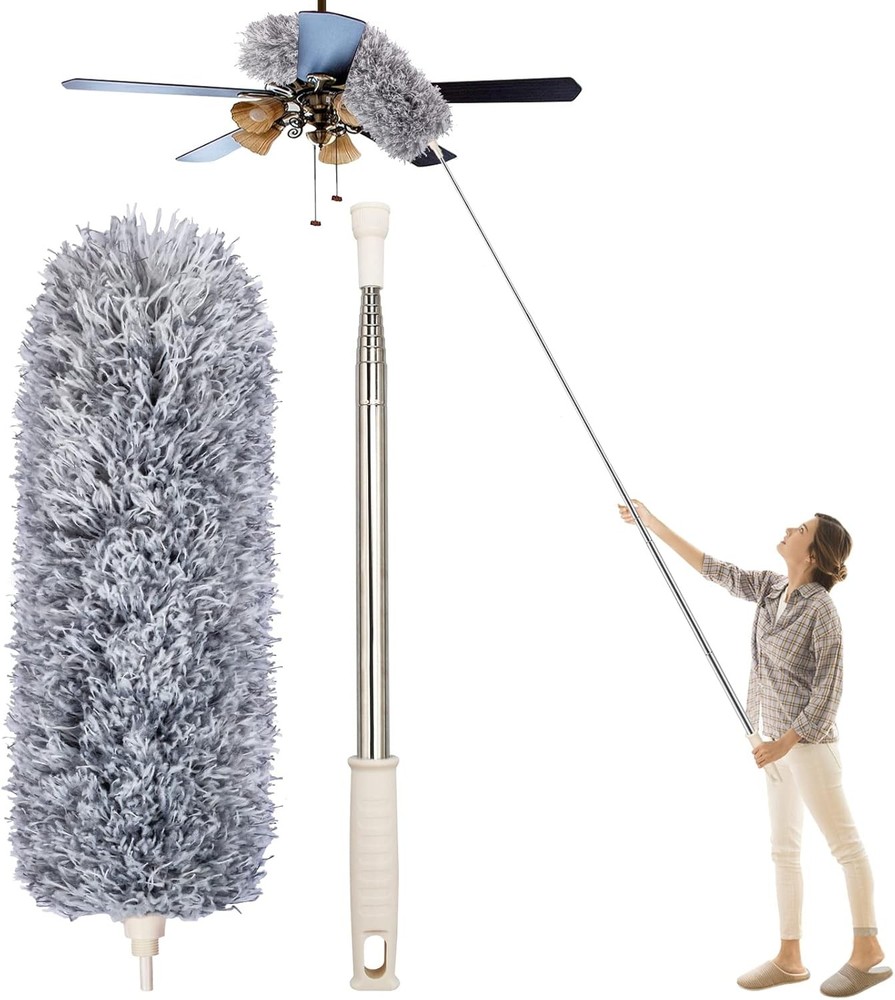 Dusters for Cleaning High Ceiling Fan,  Microfiber Feather Duster
