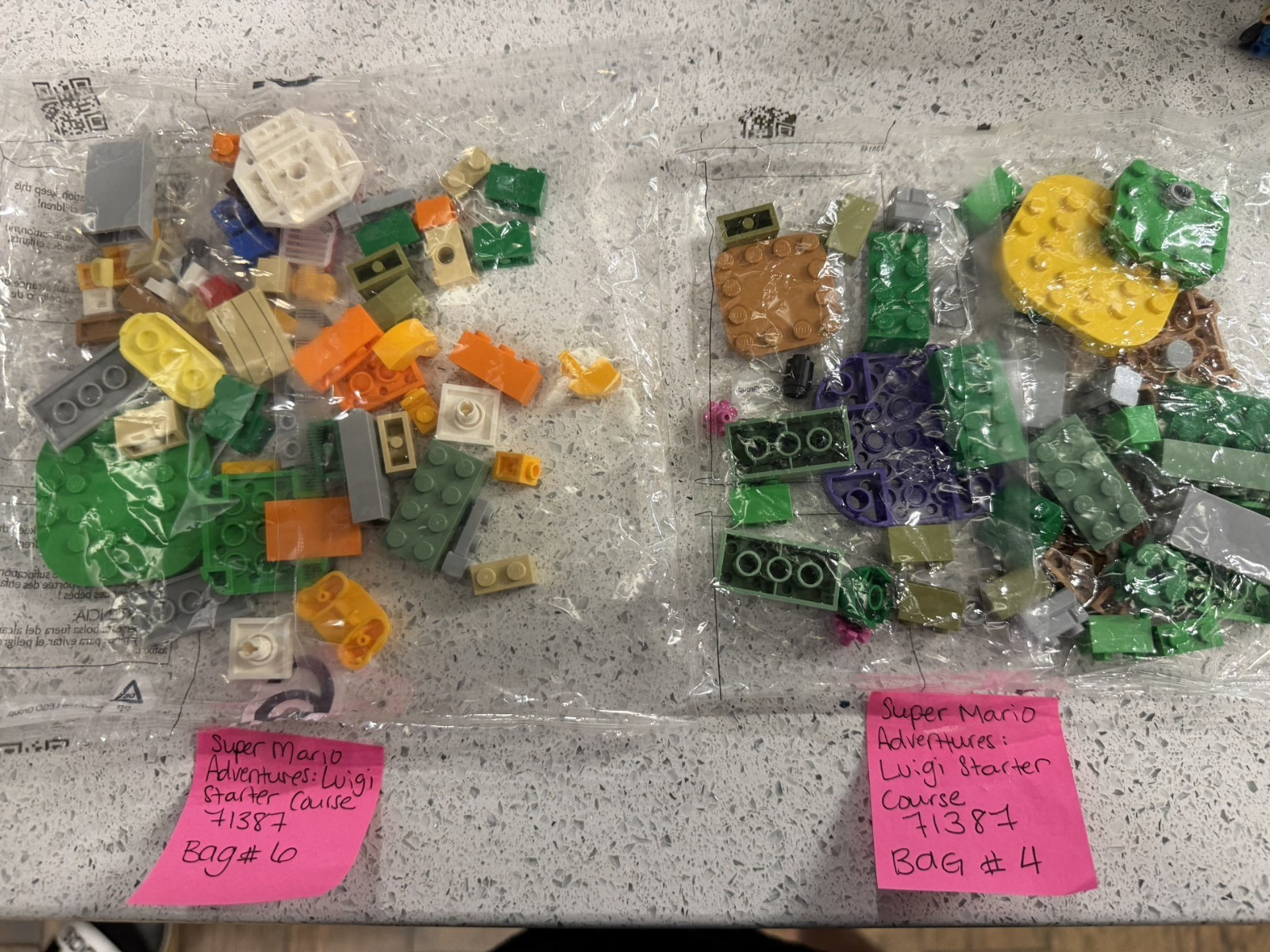 LEGO Super Mario Adventures with Luigi Starter Course 71387 SEALED BAGS 4 And 6