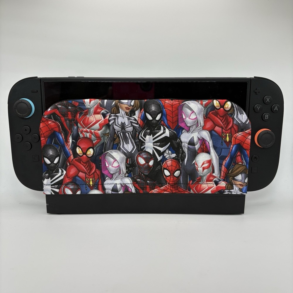 Nintendo Switch 2 Dock Cover Screen Protector Decor Sleeve Spiderman Characters