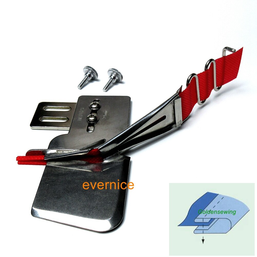 Sewing Machine Bias Braid Plain Tape Binder Folder Attachment With Tape Guide