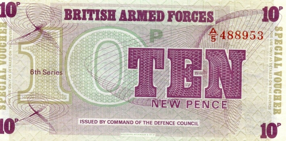 British Armed Forces, Special Forces 10 Pence 6rd Issue 1972