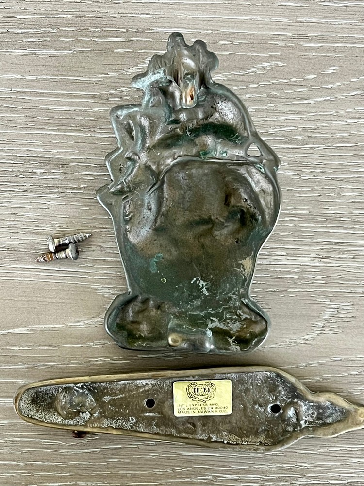 Clipper Ship Door Knocker Vintage Solid Brass IEM