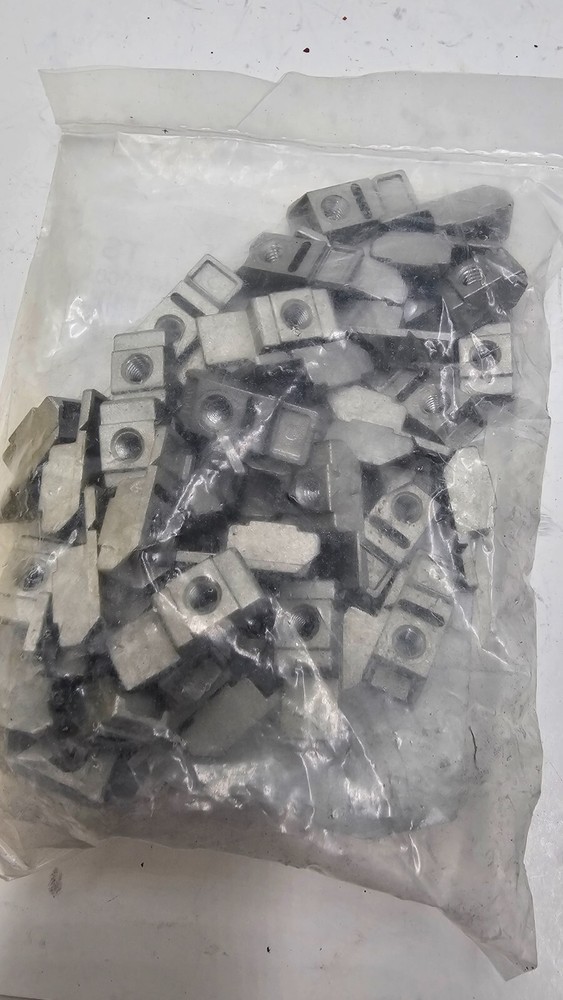 (QTY 100) Rittal Threaded Blocks 4162000 Rectangular System Punching 12.5x10.5mm