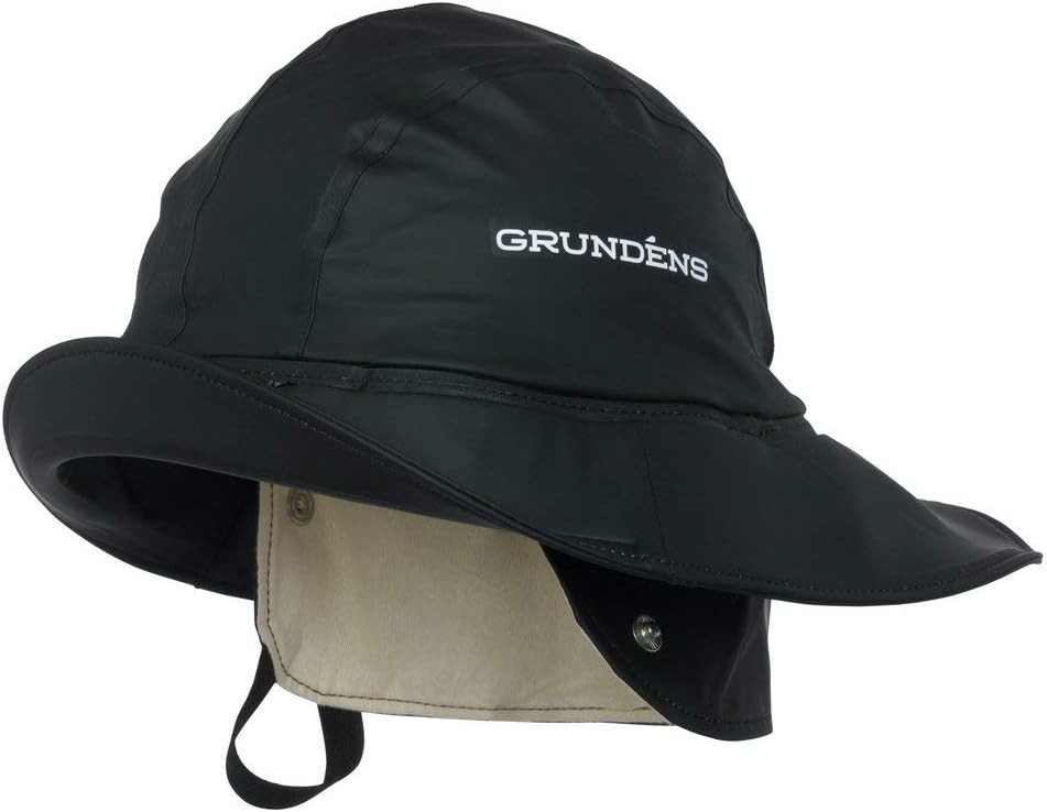 Sandhamn Sowester Hat - Black Waterproof Nylon