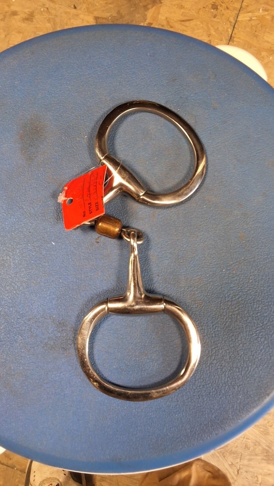 3 Piece Roller Eggbutt Snaffle Bit COPPER ROLLER