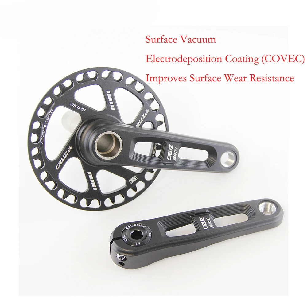 Ultralight Children's Folding Bike Crankset Hollow Tech Crank 127/140/150mm