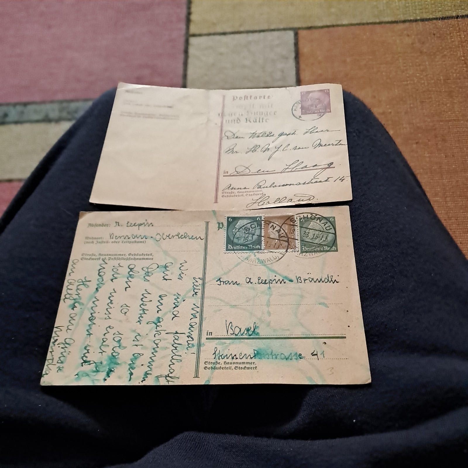 2 x Germany 1930s   Used  Postcards