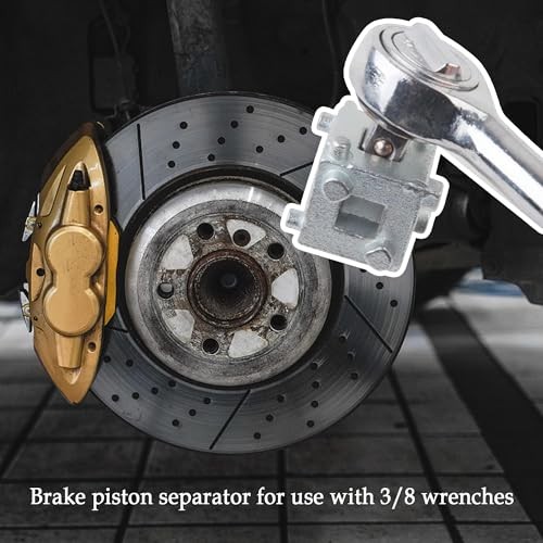 Car Cube Brake Caliper Compression Tool,Durable Steel Brake Caliper Tool Fits