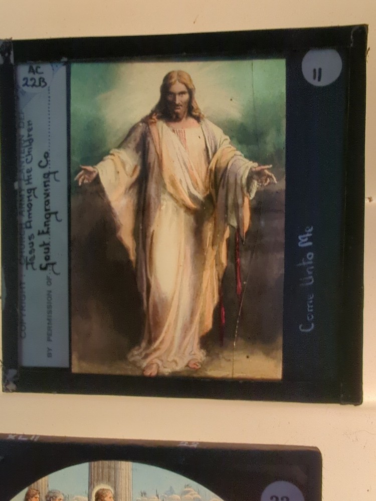 Six Lantern Slides Religious
