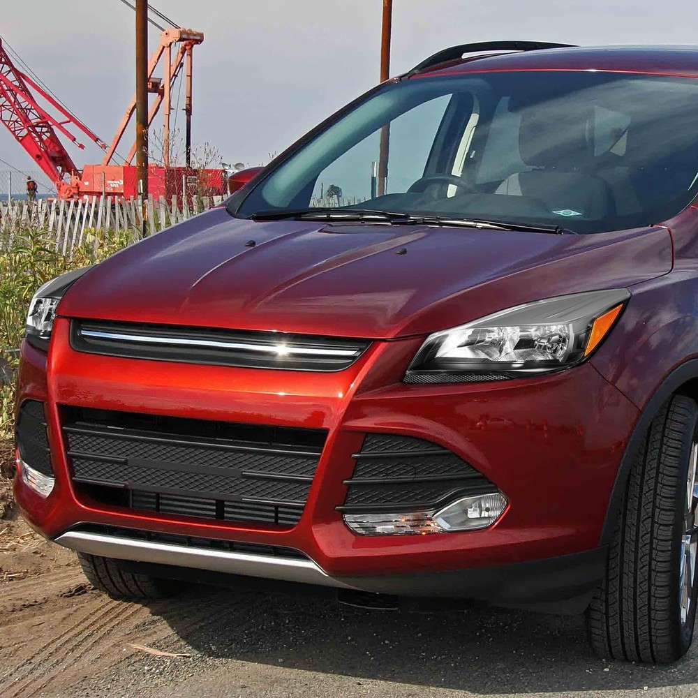 DNA MOTORING Headlight Assembly Compatible With 2013-2016 Ford Escape, Driver...