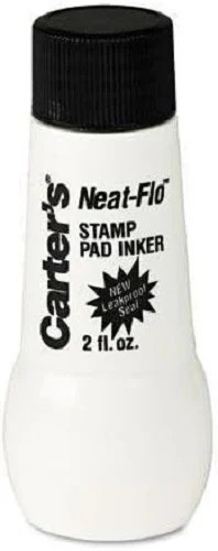 Carters(TM) Stamp Pad Inkers 2oz Bottle Black Bulk - 50EA