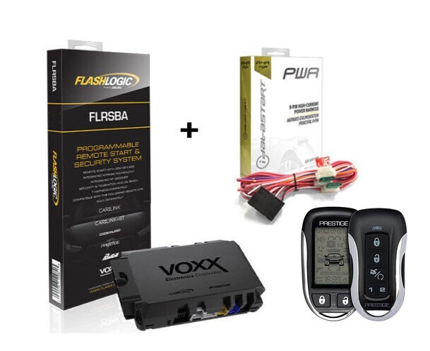 Flashlogic FLRSBA Remote Start  Module  3X LOCK To Start + Power Harness + 2 Way
