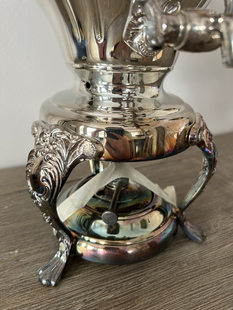 Antique Silverplated Coffee/Tea Samovar Urn