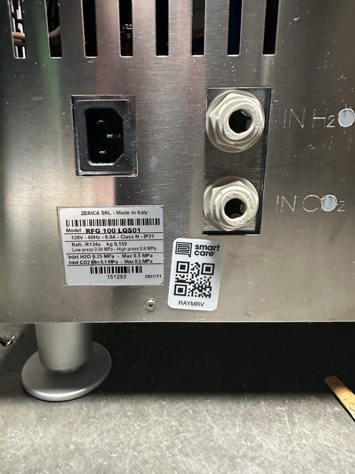 Liquos Zerica REF 100 LQS01 Commercial Water Dispenser Cold Ambient Sparkling