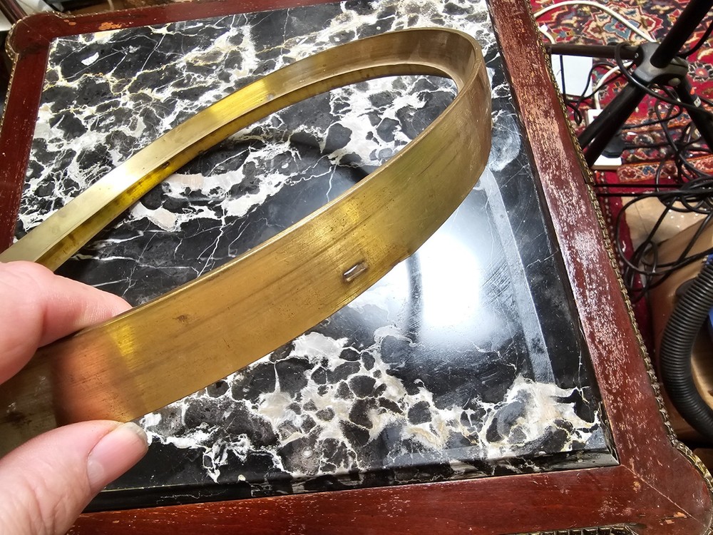 SPUN brass 12 inch clock bezel or dial surround clockmakers spare