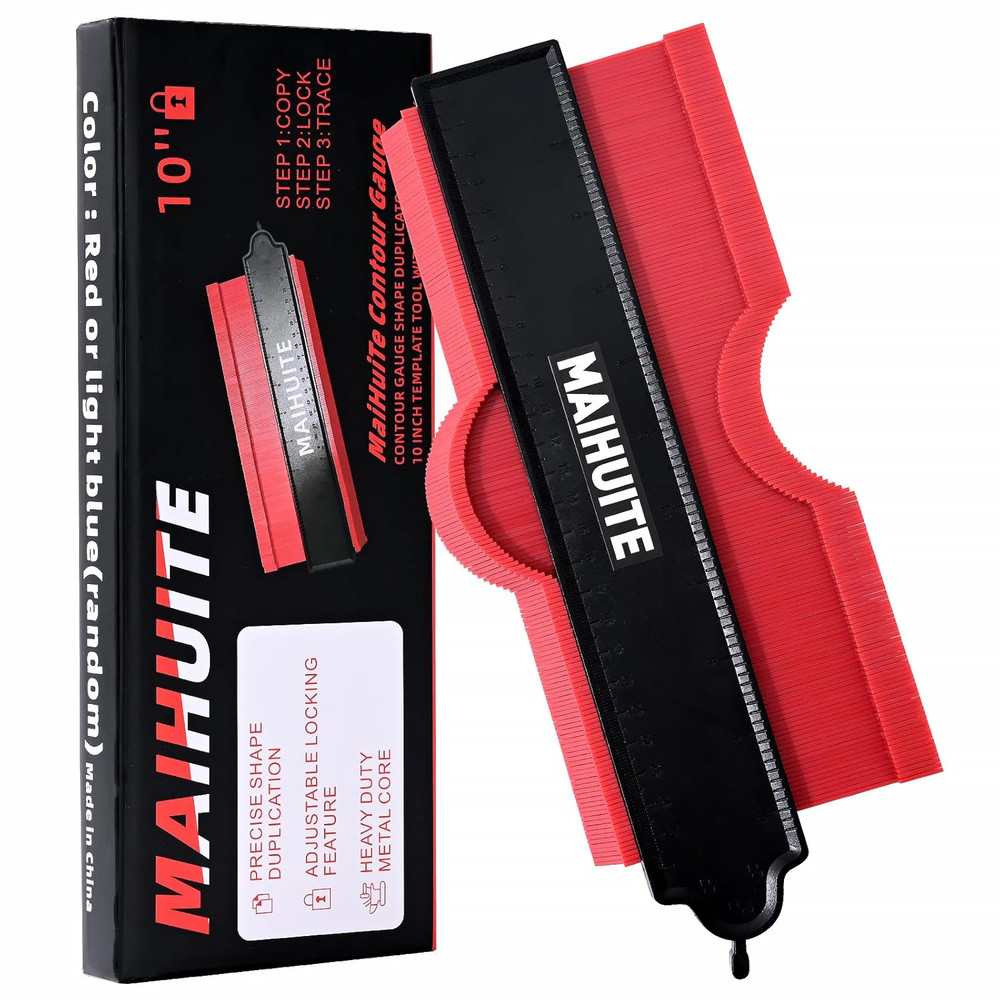 10" Contour Duplication Gauge，Adjustable Lock ，Precisely Copy Irregular Shape...