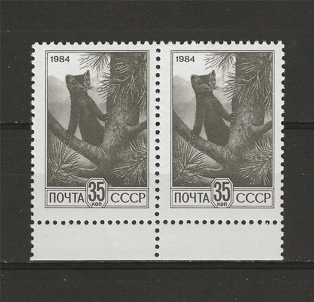 Russia 1984 Sc# 5286 Sable pair MNH