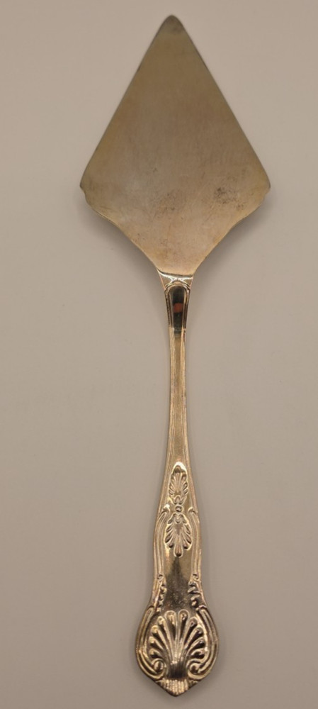 Silver-Plated Pie Server with Ornate Handle